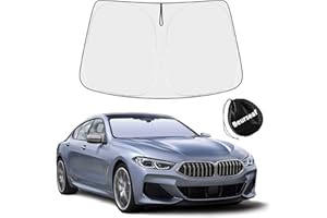 Beurseaf Pare-Soleil Voiture,Pare-Brise de Voiture,Protection UV Voiture,2025 Pliable Parasol réfléchissant avec Protection UV pour Pare-Brise Voiture (M)