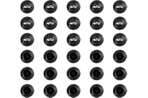 LUCXHCKY 30pcs Black Car Door Shock Absorber, Sound Insulation Protection Car Door Accessories, Silicone Car Accessories for Men Women (30)