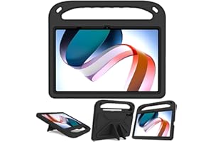 Nikaque Funda infantil para Xiaomi Redmi Pad de 10.61 pulgadas, espuma EVA, ligera, a prueba de golpes, duradera, funda para tablet con asa para niños, color negro