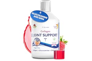 Swedish Nutra - Joint Support Collagen - Pack of 500ml, 33 Day Supply | Berry Flavour | with Glucosamine & MSM | 100% Natural Flavour, Sugar & Gluten Free | High Absorption Rate