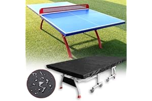 MOOUK Abdeckung für Tischtennisplatte, Wasserdichtes Atmungsaktives Tischtennisplatte Schutzhülle, Oxford Polyester Ping Pong Tisch Abdeckung Wasser und UV beständig, 280x150cm, Staubdicht