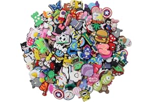 Keboyoe 100 Stücke PVC Karikatur Schuh Charm Schuhanhänger Schuh Charms Karikatur Schuhe Charms Schuh Anhänger für Shoe Armband Bracelet