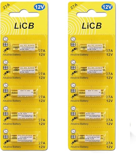 Free Palestine Lot De 25 Piles Alcalines 12V Type 27A / MN27 / V27GA - Pour Alarmes, Jouets, Appareils électriques Piles Pour Détecteurs De Fumée