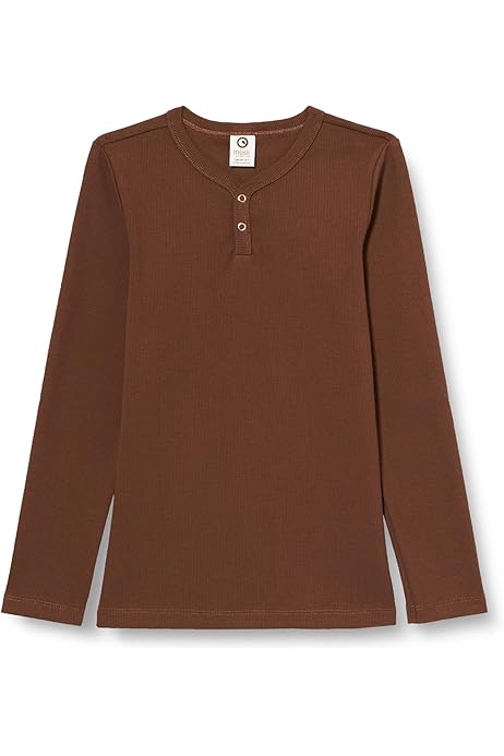 Müsli Baby-Jungen T-Shirt - Bio-Baumwolle, GOTS Zertifiziert, Mit Knöpfen