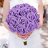 D'Lush designs Artificial Foam Flowers (Purple, Pack Of 36 Pcs)
