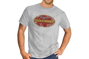 POPO Moto Guzzi Rider Italian Classic T-Shirt Biker Motorcycle Retro Grey