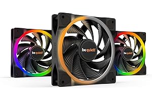 ‎BE QUIET! be quiet! Light Wings 120mm PWM high-speed Triple Pack Lüfter, enthält 3 Lüfter, ARGB-Beleuchtung, vielzählige Farben und Effekte, 18 ARGB LEDs, 9 geräuschoptimierte Lüfterblätter, leiser Betrieb