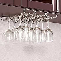 2 Portabicchieri Da Vino Sospesi - 3 File, Per Sottobanco, Ferro Verniciato, Per 6-9 Calici - Foto 11