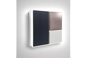 CubeTECH CTQF100t Smart LED 4" Inch Bathroom Extractor Fan w/Timer Overrun Delay. Three Panel High Airflow Silent Bathroom Fan - Toilet Ventilation - Kitchen Ceiling Extractor - Fan Shower 240v