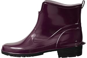 Ladeheid Stivaletti Donna in Gomma PVC Stivaletti Impermeabili da Donna Stivali Corti Eleganti in Gomma per la Pioggia per la Primavera e l'Autunno LA-930