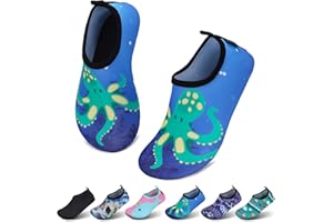 SAGUARO Kinder Badeschuhe Mädchen Schwimmschuhe Junge Schnell Trocken Outdoor Aqua Schuhe Pool Yoga，21-35EU