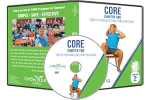 Grow Young Fitness Chapter Two Core Exercises for Seniors - Tighten Your Waistline from Your Chair - Simple Safe Effective Back to Basics Workout DVD for Elderly