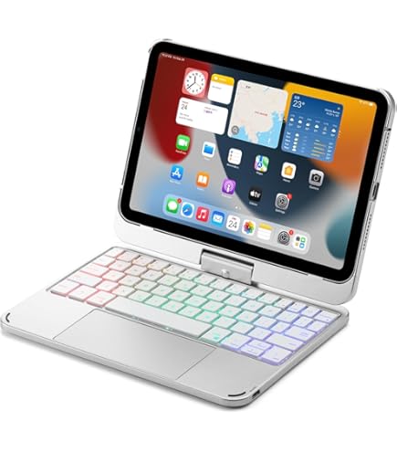 Tastiera Bluetooth Per IPad Mini 6/7 Generazione - Cover Con Slot Penna E Retroilluminazione Italiana - Foto 3