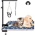 Urban Deco Pet Grooming Arm with Clamp Innovative Portable Two Grooming Arms - 41 inch Height Adjustable,Dog Grooming Loop and No Sit Haunch Holder for Large and Small Dogs,Cats
