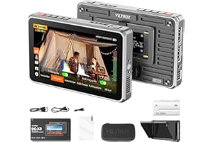 ‎VILTROX VILTROX DC-X3 Monitor terenowy DCX3 6 cali do lustrzanek cyfrowych, z ekranem dotykowym 4K, 2000 nitów, do Sony, Canon, Nikon, z 3D LUT, 1920x1080 IPS, z osłoną przeciwsłoneczną, baterią 2200 MAh