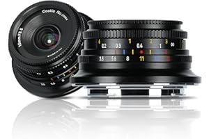 7artisans MF10mm F3.5 wide-angle fixed focus pancake lens APS-C lens Mirrorless Cameras, Compatible for Fujifilm Fuji X-H/T/T30/S/E/A Series Fuji X-E2 Fuji X-T2