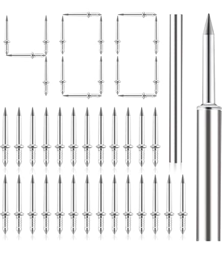 sourcing map Spirale Pont Clou Acier Inox Clou Spirale Tige