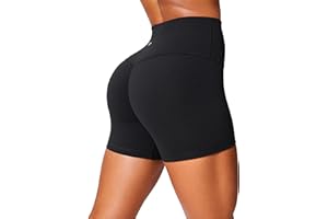 CRZ YOGA Femmes Butterlift Short Qui Soulève Les Fesses 10cm/15cm - Pas de Coutures Devant Taille Haute Yoga