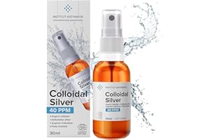 ‎INSTITUT KATHAROS Kolloidales Silber 30ml Minispray 40 PPM | 100% natürlich | konzentriert, rein, effizient | Ecocert zertifiziert | laut „Top Santé“ das beste natürliche Pflegeprodukt 2021 | Institut Katharos