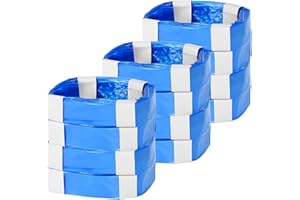 LUXECOVE Paquete de Recarga de Cubos de Pañales de 12 Piezas, Caja de Recarga de Pañales Resistente a Olores Engrosados, papelera pañales, Compatible con Todos los Cubos de Pañales, 4,5 m