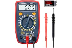 ‎ASTROAI AstroAI Digital Multimeter voltmeter strommessgerät Tester Messung von AC/DC Spannung, DC Strom, Widerstand, Diode, Kontinuität Messinstrument mit großes LCD-Anzeige und Hintergrundbeleuchtung,Blau
