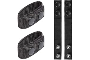 ZXWAMZ Hebilla de Chaleco Táctico Cinturón Táctico de Nailon Trabilla Táctica para Cinturón con Botones de Presión Dobles para Cinturones de Seguridad de 2 y 2.25 " para Accesorios Equipos Militares 4 Piezas