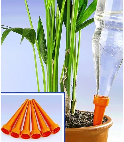 HEMOTON 16 Stck Zimmerpflanzen Bewsserungsspikes Automatische Bewsserung  fr Flaschen Urlaub Bewsserungssystem Topfblumen Plflanzen Blumen  Bewsserungshilfe Zufllige Farbe OHNE Flaschen : Amazon.de: Garten