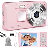 HERBYD 4K Digital Camera HD Photo Camera 64MP Compact Digital Camera with 2.8" LCD Screen Digital Zoom 18X SD Card 32GB Inclu