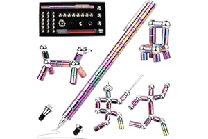MESTECTPET Fidget Pen Gifts for Teenage Girls Gifts, Best Gifts Magnetic Pen for Men Women, Cool Presents for Adults Kids Teenage Girlfriend Boyfriend Stress and Anxiety Relief, Birthday Christmas (Multicolor)