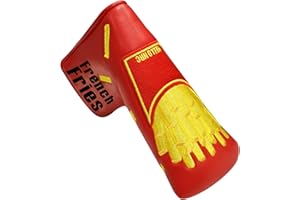 FINGER TEN Golf Headcovers for Putter Club PU Leather Fabric Value Pack, Putters Headcover Shamrock Embroidered Design Waterproof Lightweight Fahion Fit All Brands Putter Clubs