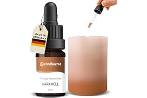 Candleverse Premium Flüssige Kerzenfarbe [Karamell] | Hochkonzentrierte Farbe für DIY Kerzenherstellung | 10ml Flasche