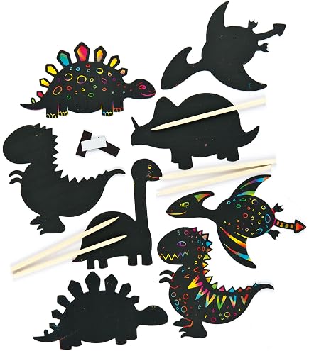 wenrescry Lot de 10 Carillons Éoliens Dinosaures en Bois – Kit DIY pour Enfants avec Pinceaux et Autocollants – Activité Créative pour Anniversaires, Ateliers et Bricolage wenrescry Lot de 10 Carillons Éoliens Dinosaures en Bois – Kit DIY pour Enfants avec Pinceaux et Autocollants – Activité Créative pour Anniversaires, Ateliers et Bricolage