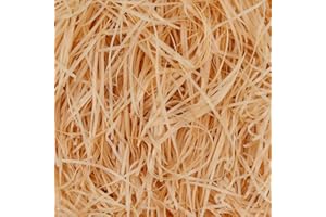 DISINO 100g Rafia Shred Carta, Riciclabile, Tagliuzzato Carta Kraft, pour Regalo Riempire Imballaggio, Cesto Riempimento, Festa Forniture, Biancheria da Letto per Animali Domestici