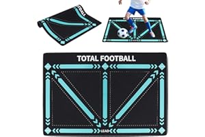 CUMNVULNT Football Training Mat, Non-Slip Shock Football Mastery Mat, Dribble Ball Control Training Carpet, Silent Football Skills Mat for Kids Adults Improving Dribbling Ball Control, 40x60cm