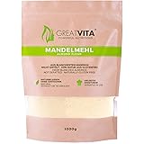 Farina di Mandorle MeaVita, Naturale, Scottata, (1 x 1000g) Mandorle Macinate per la Cottura, 100% Naturale e Ricca di Protei