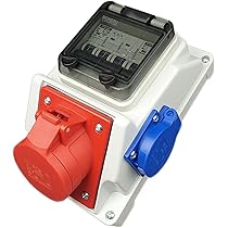 Adattatore 32A Adattatore Industriale 32A A 16A - Distributore Con Uscite CEE E Schuko, IP44, Per Cantieri E Officine Adattatore Presa Cee 22kw - Foto 11