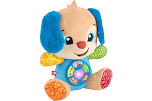 Fisher-Price Laugh & Learn Puppy mjukisdjur – Pratar, Sjunger, Lär Ut Bokstäver och Färger