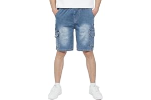 CAMLAKEE Boys Pull On Cargo Shorts Kids Casual Summer Trousers