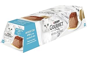 GOURMET Revelations, Comida Húmeda para Gato Adulto, Mousse con Salsa con Atún, 6 Packs de 4 Pirámides de 57 g. (24 pirámides)
