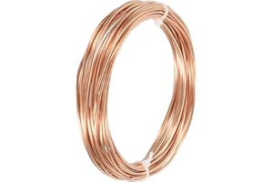 DMiotech 1mm x 2mm Largo 7.5 M Refrigerador Tubo Cobre Tubo Flexible para Compresión, Aire Acondicionado Aire Asistencia