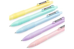 ZEBRA TECHNOLOGIES Zebra Z-Grip Smooth Kugelschreiber, 1,0 mm, schwarze Tinte, je 1 Pastellschaft, 5 Stück