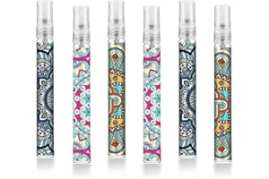 FACEWEGEN 6 pezzi portatile viaggio ricaricabile profumo atomizzatore bottiglia, 10ml profumo atomizzatore bottiglie, fragranza bottiglia spray, fragranza pompa caso per le donne e gli uomini