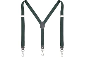 Ausukler Bretelle da donna e da uomo, extra forti, 2,5 cm, con moschettone, cinghie elastiche per jeans