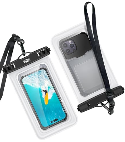 SSKHE 2x Waterdichte Telefoonhoes – IPX8, TPU, Verstelbare Schouderriem, Geschikt Tot 6,5 Inch (bijv. IPhone 16/15/14)