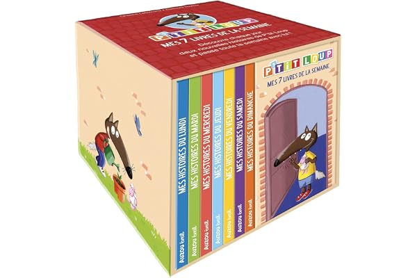 P'tit loup - bibliothèque "mes 7 livres de la semaine"