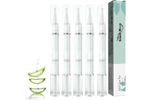 5 stycken nagelsvampnagelvårdspenna, nagelvårdspenna, nagelsvamppenna, nagelbehandlingspenna med teeträdolja, vitamin E & alo
