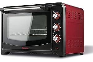 Girmi FE60 Horno eléctrico, 2000 W, 60 litros, Acero Inoxidable, Rojo