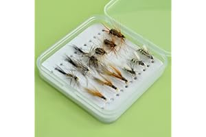 YAZHIDA | Fly Fishing Fly Fishing Set | Dry Fly | Wet | Nymph | One Mini Fly Box |
