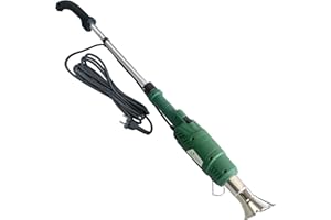 VOUNOT Désherbeur Electrique Pistolet 2000W avec Cordon et 2 Buses Brûleur électrique de mauvaises herbes Allume Charbon Désherbant Brûleur 3 en 1 Pour Jardin Barbecue Bricolage