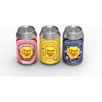 tanner DER KLEINE KAUFMANN Chupa Chups 0087.0 Lot de 3 boîtes en métal avec trois saveurs, accessoires pour magasin de marchands, design alimentaire, multicolore